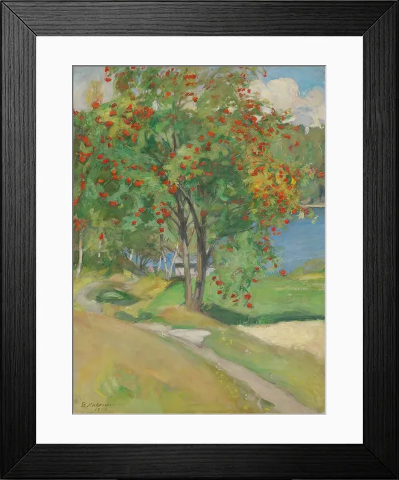 Framed Print : Rowan Tree, 1908. Creator: Pekka Halonen Framed Print : Rowan Tree, 1908. Creator: Pekka Halonen