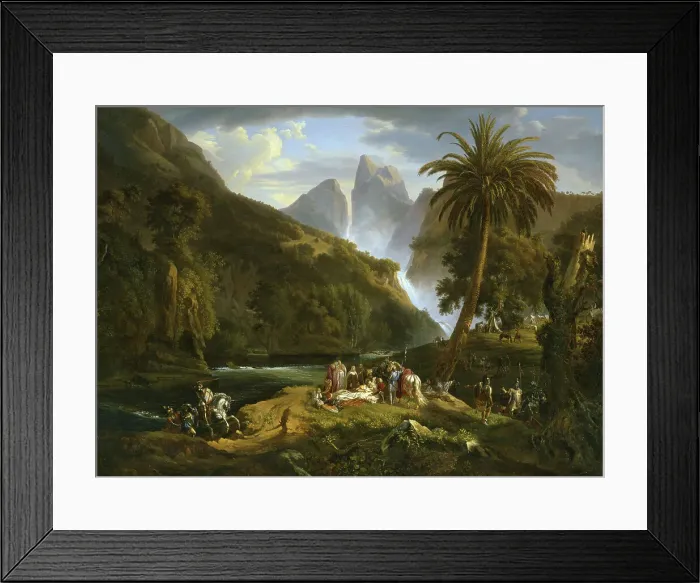Framed Print : The death of Count Josselin de Montmorency, 1825. Creator: D'Azeglio, Massimo (1798-1866) Framed Print : The death of Count Josselin de Montmorency, 1825. Creator: D'Azeglio, Massimo (1798-1866)
