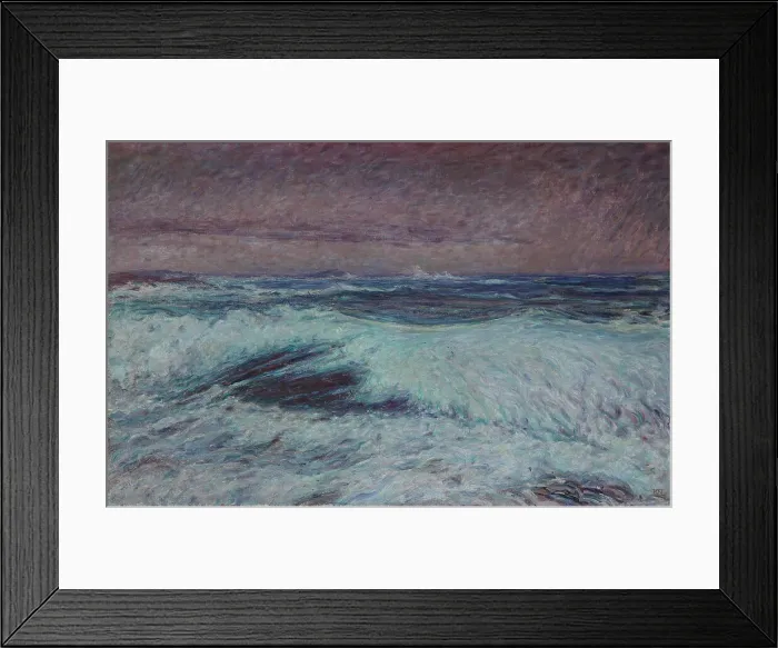 Framed Print : The tidal wave, 1903. Creator: Karl Nordström Framed Print : The tidal wave, 1903. Creator: Karl Nordström
