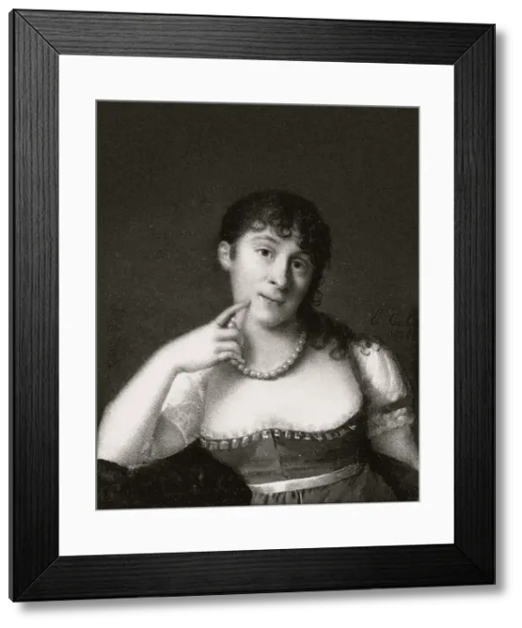 Framed Print : Portrait of Marceline Desbordes-Valmore (1786-1859), 1806. Creator: Corbet, Édouard-Joseph (1772-1825) Framed Print : Portrait of Marceline Desbordes-Valmore (1786-1859), 1806. Creator: Corbet, Édouard-Joseph (1772-1825)