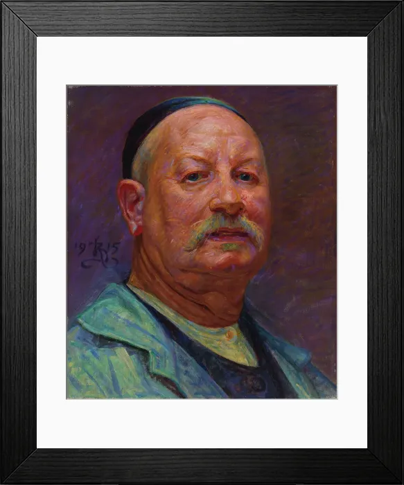 Framed Print : Self-Portrait, 1915. Creator: Kristian Zahrtmann Framed Print : Self-Portrait, 1915. Creator: Kristian Zahrtmann