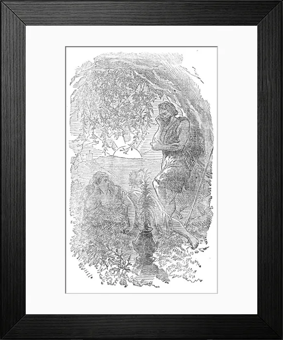 Framed Print : Pan's Wand, by R. Garnett, 1871. Creator: Unknown Framed Print : Pan's Wand, by R. Garnett, 1871. Creator: Unknown