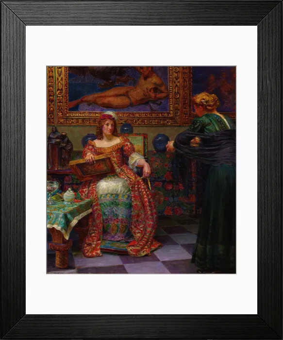 Framed Print : Leonora Kristina and Dina Vijnhofvers, 1910. Creator: Kristian Zahrtmann Framed Print : Leonora Kristina and Dina Vijnhofvers, 1910. Creator: Kristian Zahrtmann