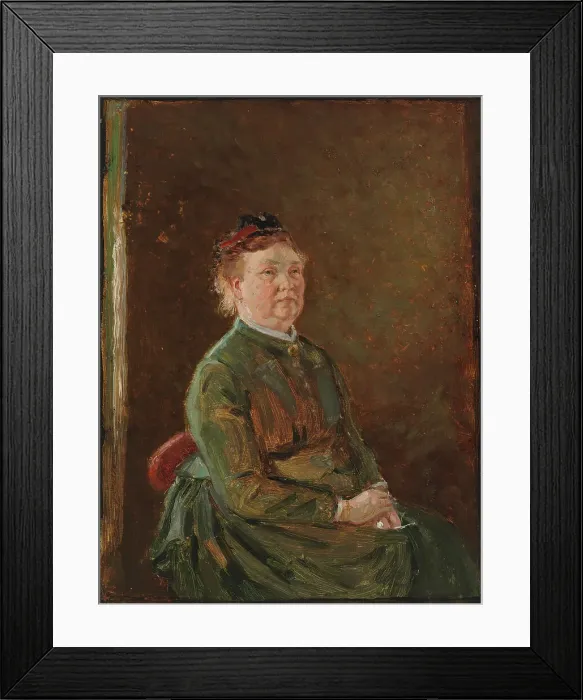 Framed Print : Elisabeth Hallonblad, Sketch for the Double Portrait of Herman and Elisabeth Hallonblad, 1888. Creator: Adolf von Becker Framed Print : Elisabeth Hallonblad, Sketch for the Double Portrait of Herman and Elisabeth Hallonblad, 1888. Creator: Adolf von Becker