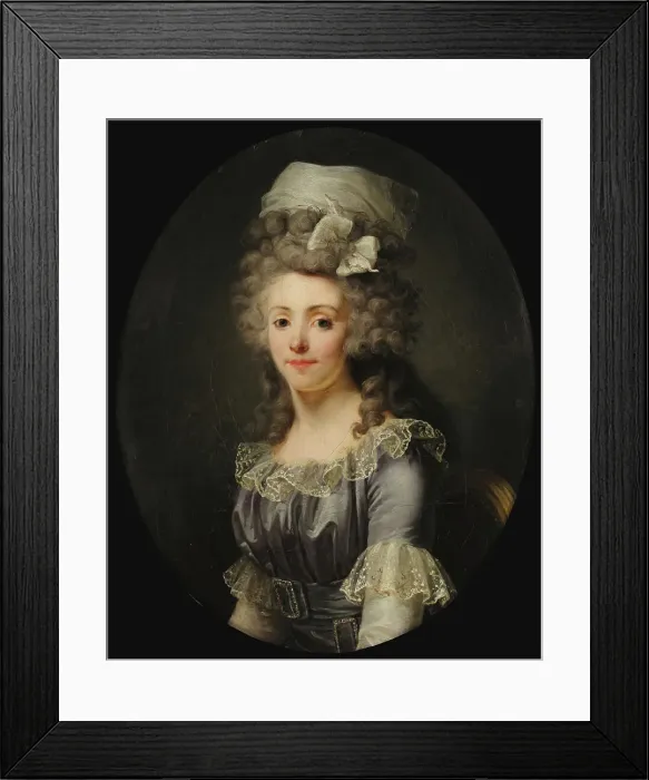Framed Print : Self-portrait, 1790. Creator: Duvivier, Aimée (1766-c. 1852) Framed Print : Self-portrait, 1790. Creator: Duvivier, Aimée (1766-c. 1852)