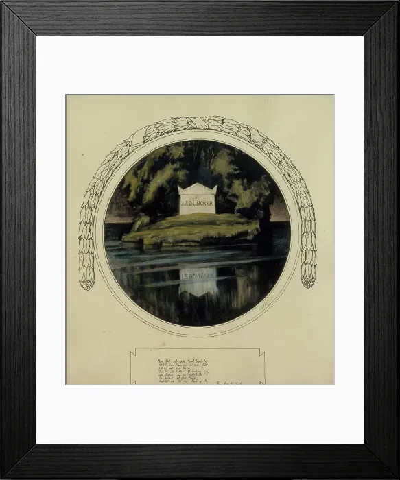 Framed Print : Final vignette of the poem The Fifth Day of July, 1897-1900. Creator: Albert Edelfelt Framed Print : Final vignette of the poem The Fifth Day of July, 1897-1900. Creator: Albert Edelfelt
