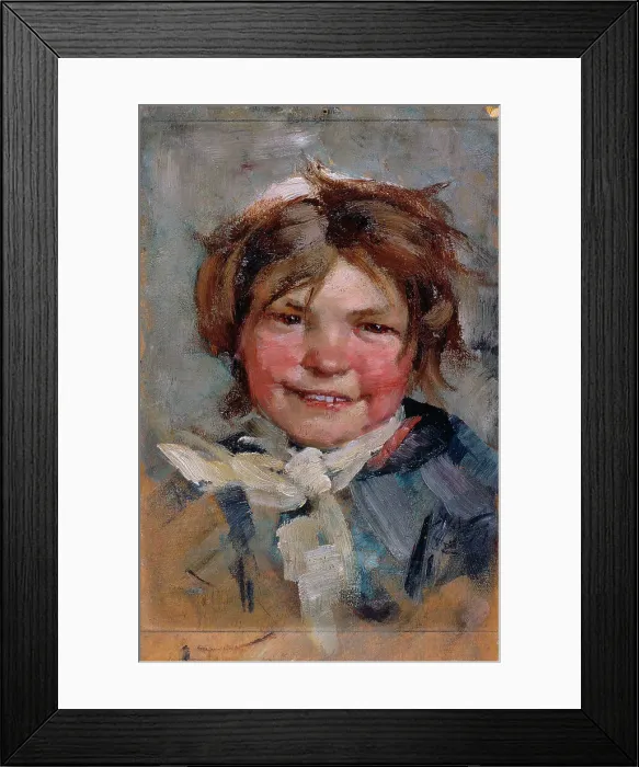 Framed Print : Laughing Girl, 1883. Creator: Maria Wiik Framed Print : Laughing Girl, 1883. Creator: Maria Wiik