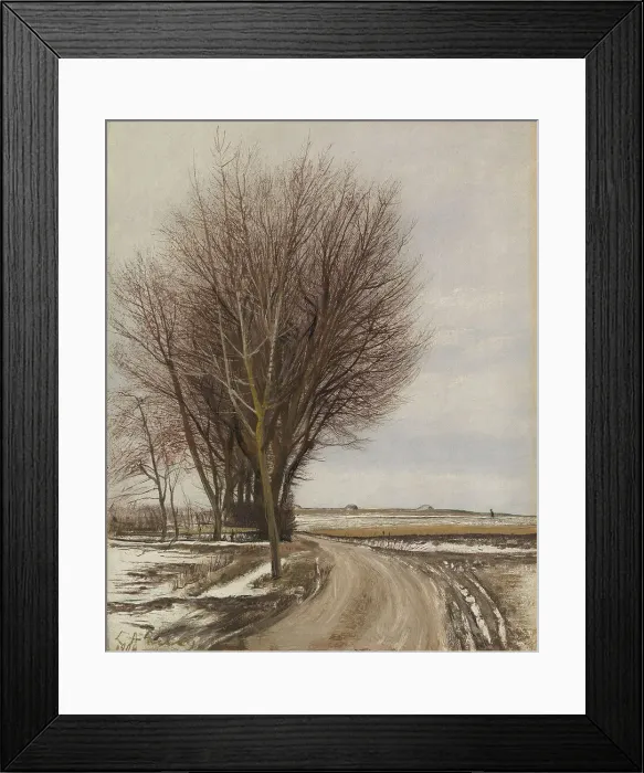 Framed Print : Winter landscape, Baldersbrønde, 1908. Creator: Laurits Andersen Ring Framed Print : Winter landscape, Baldersbrønde, 1908. Creator: Laurits Andersen Ring
