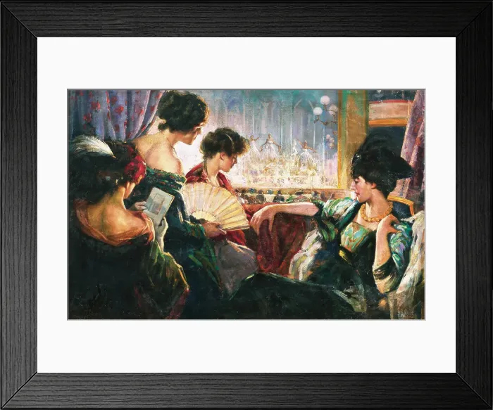 Framed Print : In the opera. Creator: Caputo, Ulisse (1872-1948) Framed Print : In the opera. Creator: Caputo, Ulisse (1872-1948)