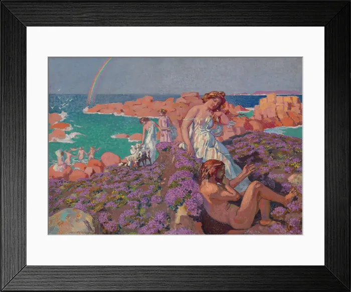 Framed Print : Ulysses with Calypso, 1905. Creator: Maurice Denis Framed Print : Ulysses with Calypso, 1905. Creator: Maurice Denis