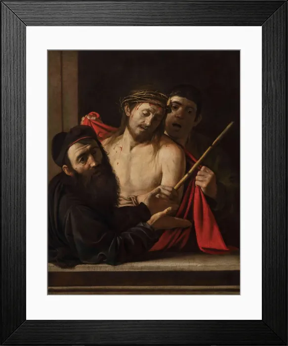 Framed Print : Ecce Homo, c1605-1609. Creator: Caravaggio, Michelangelo (1571-1610) Framed Print : Ecce Homo, c1605-1609. Creator: Caravaggio, Michelangelo (1571-1610)