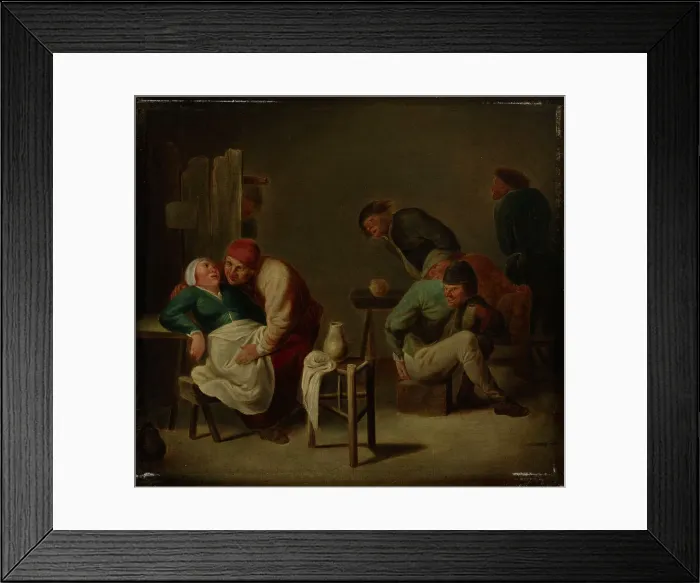 Framed Print : Tavern scene, 1600-1800. Creator: Adriaen Brouwer Framed Print : Tavern scene, 1600-1800. Creator: Adriaen Brouwer