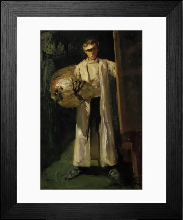 Framed Print : Self-Portrait in Electric Light, 1914. Creator: Oscar Parviainen Framed Print : Self-Portrait in Electric Light, 1914. Creator: Oscar Parviainen