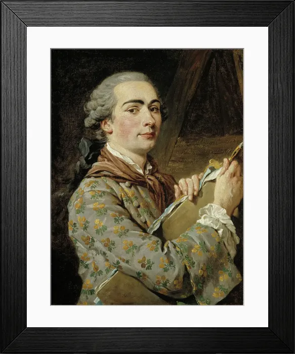 Framed Print : Self Portrait, 1750-1755. Creator: Louis Jean Francois Lagrenee Framed Print : Self Portrait, 1750-1755. Creator: Louis Jean Francois Lagrenee