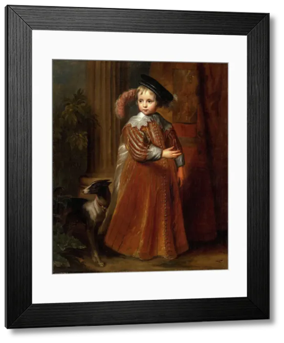 Framed Print : Portrait of William II, Prince of Orange-Nassau (1625-1650), 1632. Creator: Dyck, Sir Anthony van (1599-1641) Framed Print : Portrait of William II, Prince of Orange-Nassau (1625-1650), 1632. Creator: Dyck, Sir Anthony van (1599-1641)