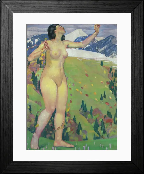 Framed Print : Autumn melancholy, 1907-1908. Creator: Cardinaux, Emil (1877-1936) Framed Print : Autumn melancholy, 1907-1908. Creator: Cardinaux, Emil (1877-1936)