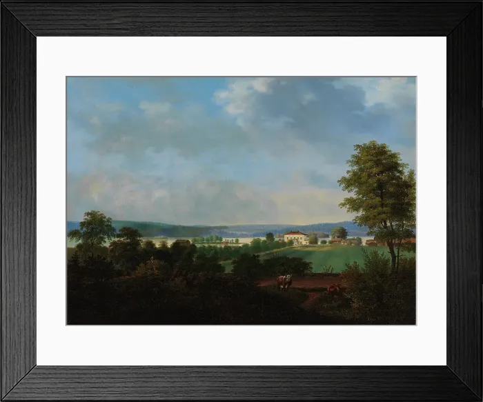 Framed Print : Kulju mansion, 1849. Creator: Magnus von Wright Framed Print : Kulju mansion, 1849. Creator: Magnus von Wright