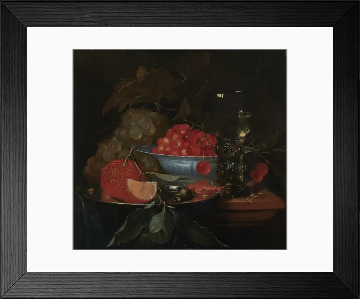 Framed Print : Still life, 1644-1660. Creator: Pieter de Ring Framed Print : Still life, 1644-1660. Creator: Pieter de Ring