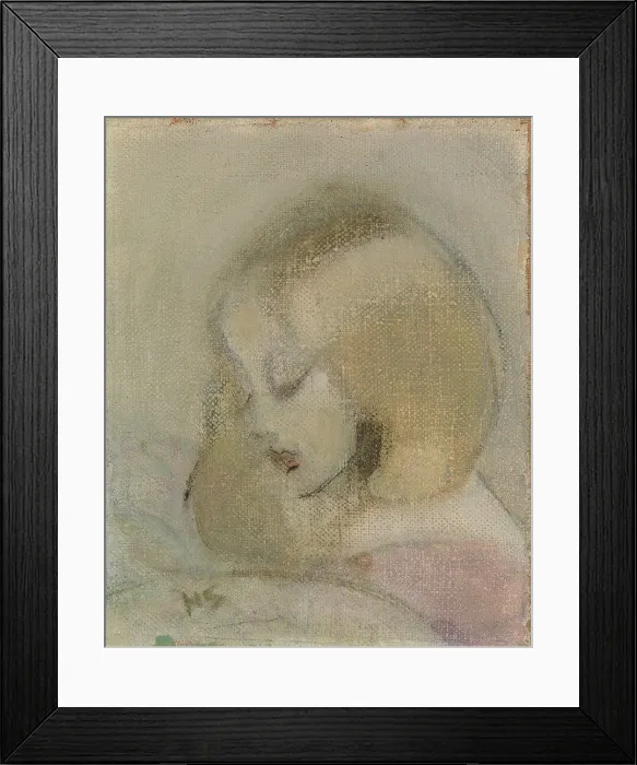 Framed Print : Annuli Reading, 1923. Creator: Helene Schjerfbeck Framed Print : Annuli Reading, 1923. Creator: Helene Schjerfbeck