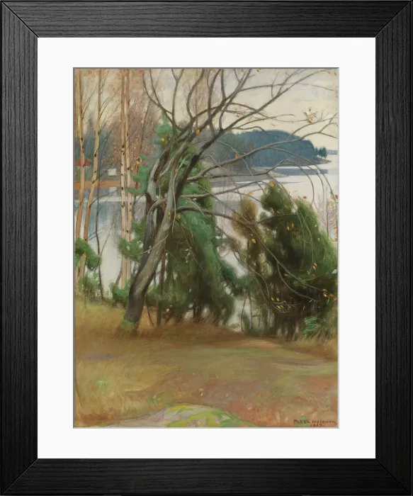 Framed Print : Sallow in Autumn, 1907. Creator: Pekka Halonen Framed Print : Sallow in Autumn, 1907. Creator: Pekka Halonen