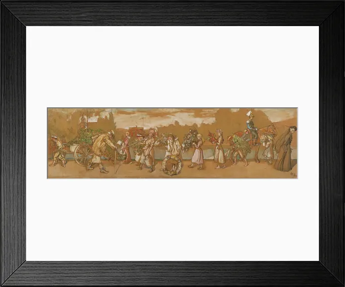 Framed Print : Outdoors Blows the Summer Wind, 1904. Creator: Carl Larsson Framed Print : Outdoors Blows the Summer Wind, 1904. Creator: Carl Larsson