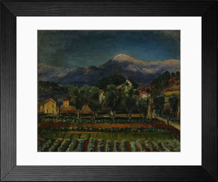 Framed Print : Landscape from Southern France, c1910s-1940s. Creator: Meri Genetz