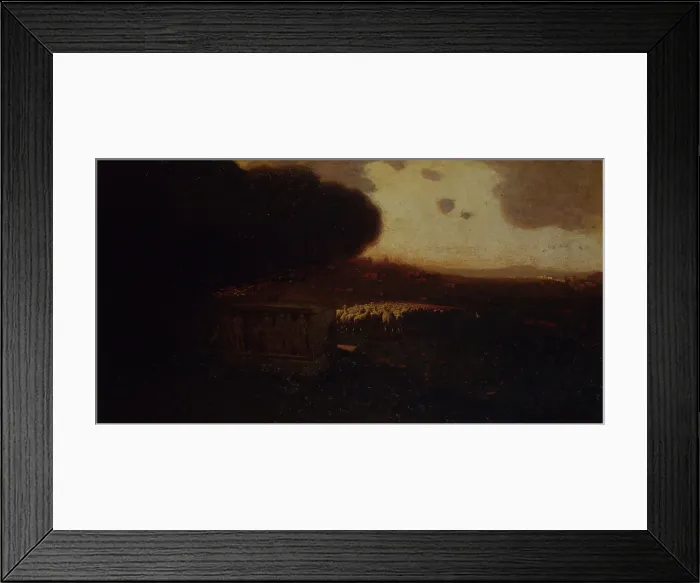 Framed Print : End of a Summer's Day. Eclogue, 1899-1907. Creator: De Maria, Mario (1852-1924) Framed Print : End of a Summer's Day. Eclogue, 1899-1907. Creator: De Maria, Mario (1852-1924)