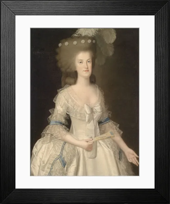 Framed Print : Portrait of Queen Maria Carolina of Naples (1752-1814), Last quarter of 18th cen. Creator: Esteve y Marqués, Agustín (1753-1830) Framed Print : Portrait of Queen Maria Carolina of Naples (1752-1814), Last quarter of 18th cen. Creator: Esteve y Marqués, Agustín (1753-1830)
