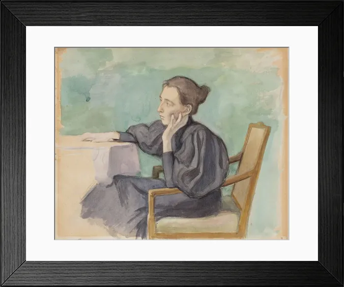 Framed Print : Aino Sibelius, 1895. Creator: Eero Jarnefelt Framed Print : Aino Sibelius, 1895. Creator: Eero Jarnefelt