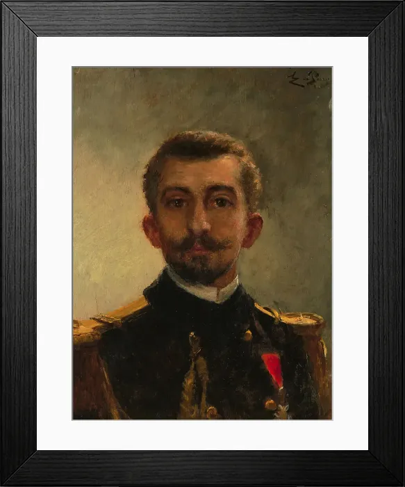 Framed Print : Pierre Loti (1850-1923) as officer. Creator: De Pury, Jean-Edmond (1845-1911) Framed Print : Pierre Loti (1850-1923) as officer. Creator: De Pury, Jean-Edmond (1845-1911)