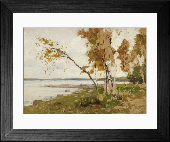 Framed Print : Landscape Study, 1885. Creator: Victor Westerholm Framed Print : Landscape Study, 1885. Creator: Victor Westerholm