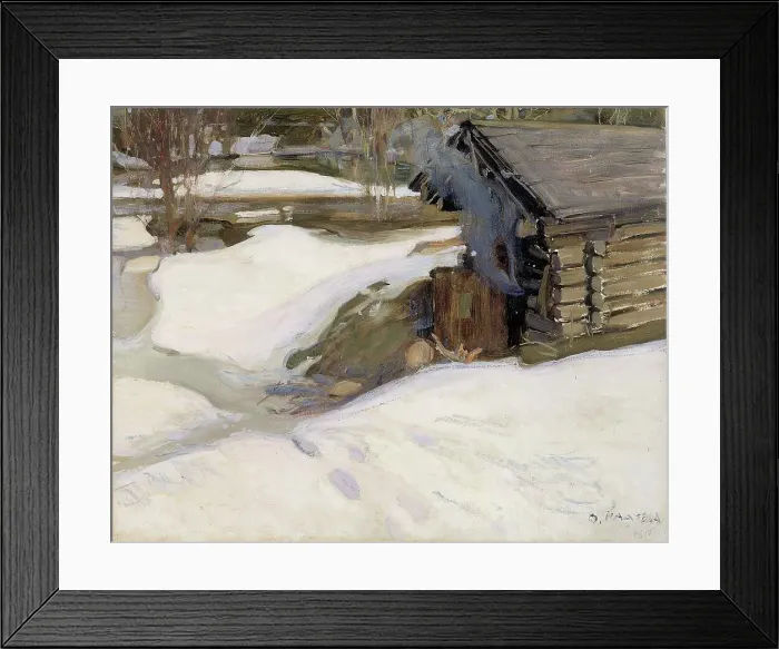 Framed Print : Smoke sauna, 1911. Creator: Oskari Paatela Framed Print : Smoke sauna, 1911. Creator: Oskari Paatela