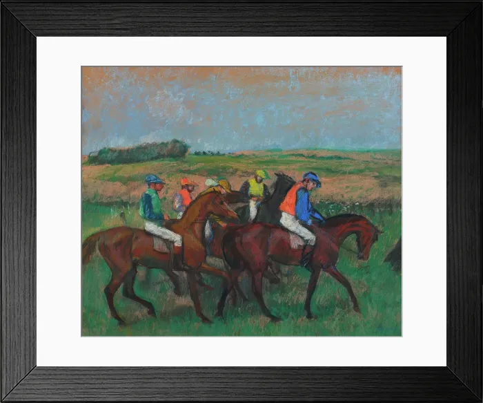 Framed Print : At the Races (Sur le champ de courses), c1885-1886. Creator: Degas, Edgar (1834-1917) Framed Print : At the Races (Sur le champ de courses), c1885-1886. Creator: Degas, Edgar (1834-1917)