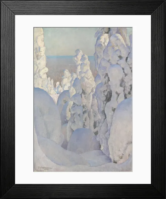 Framed Print : Winter Landscape, Kinahmi, 1923. Creator: Pekka Halonen Framed Print : Winter Landscape, Kinahmi, 1923. Creator: Pekka Halonen