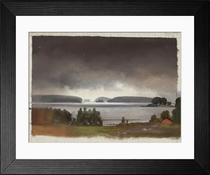 Framed Print : Landscape Study, Haikko in Porvoo, 1862. Creator: Magnus von Wright Framed Print : Landscape Study, Haikko in Porvoo, 1862. Creator: Magnus von Wright