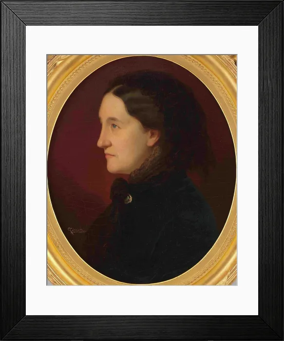 Framed Print : Portrait of Princess Marcelina Czartoryska, née Radziwill (1817-1894), Between 1859 and 1867. Creator: Falinski, Franciszek (1815-1887) Framed Print : Portrait of Princess Marcelina Czartoryska, née Radziwill (1817-1894), Between 1859 and 1867. Creator: Falinski, Franciszek (1815-1887)