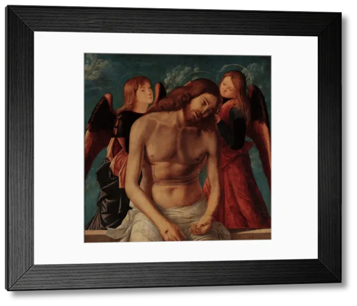 Framed Print : The Dead Christ supported by Two Angels, c1505-1510. Creator: Carpaccio, Vittore (1460-1526) Framed Print : The Dead Christ supported by Two Angels, c1505-1510. Creator: Carpaccio, Vittore (1460-1526)