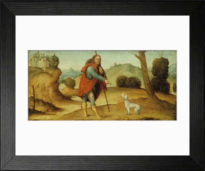 Framed Print : Saint Roch, c1442. Creator: Circle of Francesco Francia Framed Print : Saint Roch, c1442. Creator: Circle of Francesco Francia