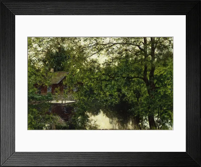 Framed Print : A summer night in Bergslagen, 1899. Creator: Olof Per Ulrik Arborelius Framed Print : A summer night in Bergslagen, 1899. Creator: Olof Per Ulrik Arborelius