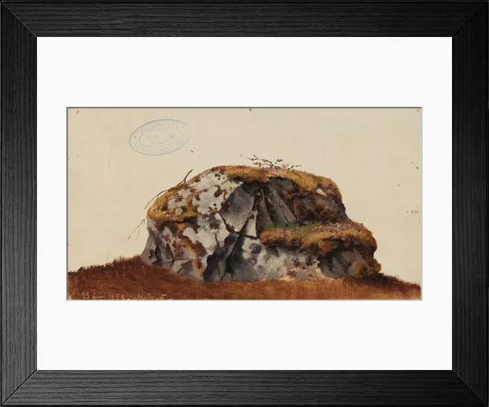 Framed Print : Stone, exercise, 1858. Creator: Magnus von Wright Framed Print : Stone, exercise, 1858. Creator: Magnus von Wright