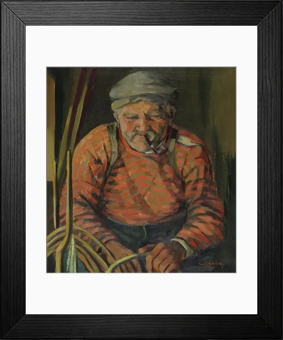 Framed Print : Fisherman from Åland, 1936. Creator: Niilo Latva Framed Print : Fisherman from Åland, 1936. Creator: Niilo Latva