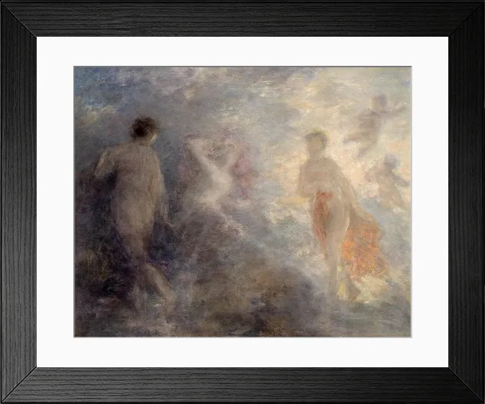 Framed Print : Aurora, the goddess of the dawn, drives away the night, 1904. Creator: Fantin-Latour, Henri (1836-1904) Framed Print : Aurora, the goddess of the dawn, drives away the night, 1904. Creator: Fantin-Latour, Henri (1836-1904)