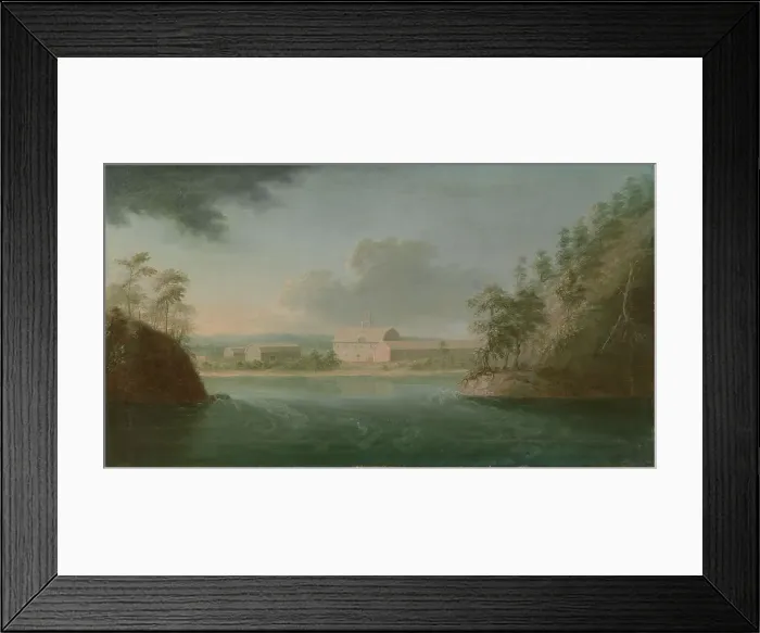 Framed Print : The town of Heinola on the Jyrängönvirta, a branch of the of the Kymi River, 1787. Creator: Nils Schillmark Framed Print : The town of Heinola on the Jyrängönvirta, a branch of the of the Kymi River, 1787. Creator: Nils Schillmark
