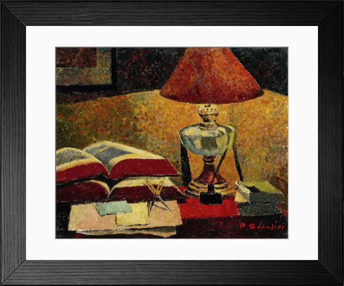 Framed Print : Under the Lamp, 1906. Creator: Paul Serusier Framed Print : Under the Lamp, 1906. Creator: Paul Serusier