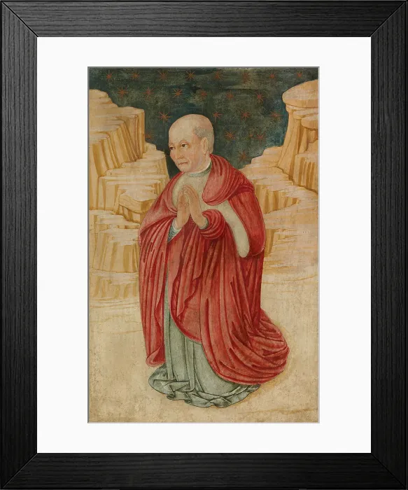 Framed Print : A kneeling canon, c1470-1490. Creator: Pier Francesco Fiorentino Framed Print : A kneeling canon, c1470-1490. Creator: Pier Francesco Fiorentino