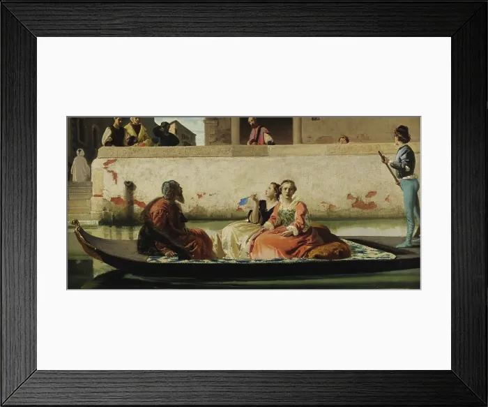 Framed Print : La gondola di Tiziano, 1861. Creator: Faruffini, Federico (1831-1869) Framed Print : La gondola di Tiziano, 1861. Creator: Faruffini, Federico (1831-1869)