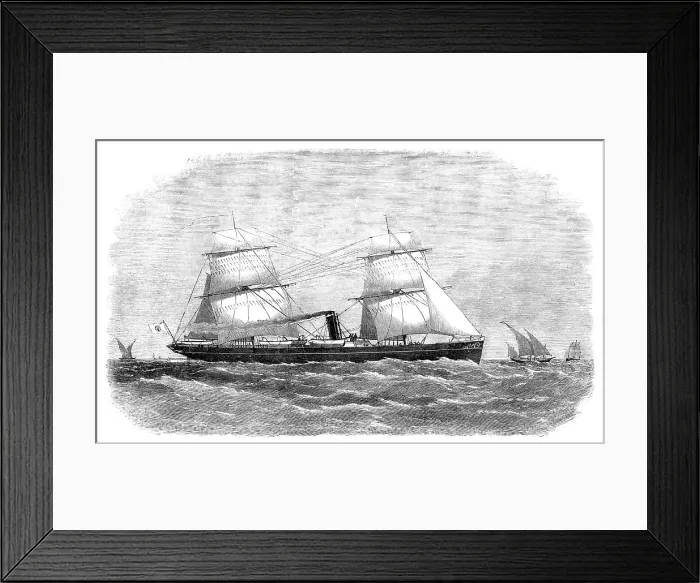 Framed Print : Steam-yacht for the King of Burmah, 1871. Creator: Unknown Framed Print : Steam-yacht for the King of Burmah, 1871. Creator: Unknown