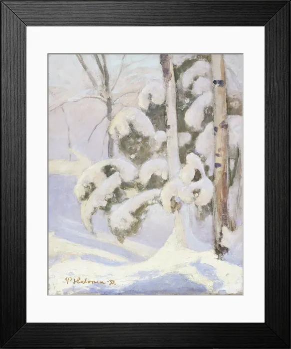 Framed Print : Winter Landscape, 1932. Creator: Pekka Halonen Framed Print : Winter Landscape, 1932. Creator: Pekka Halonen