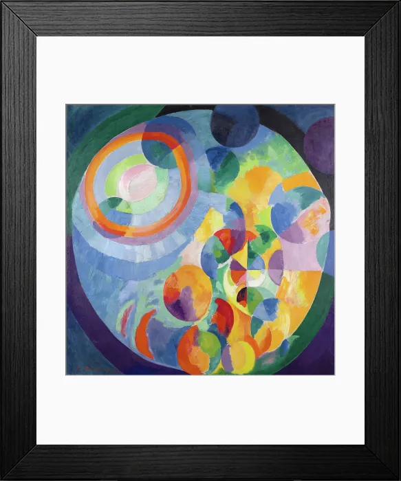 Framed Print : Circular Forms. Sun, Moon, 1913-1931. Creator: Delaunay, Robert (1885-1941)