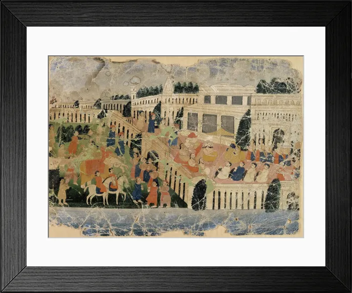 Framed Print : Palace theme, c18th century. Creator: Unknown Framed Print : Palace theme, c18th century. Creator: Unknown